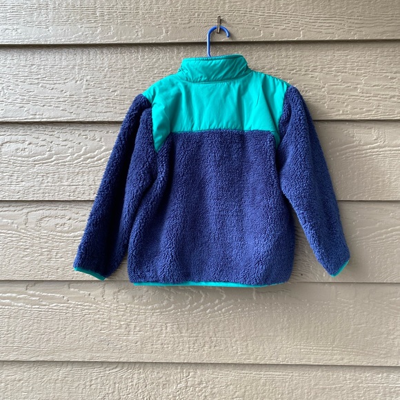 Champion Toddler Boy Blue Green Zip Up Sherpa Winter Fleece Jacket Size 5T - Picture 3 of 11